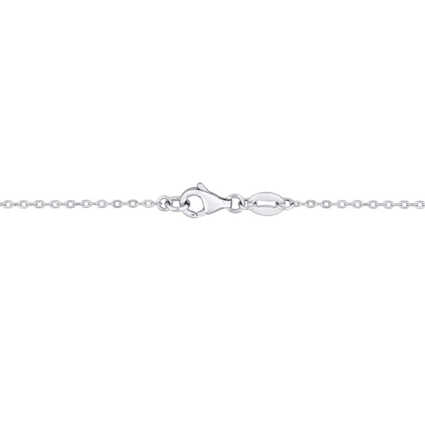 4-5mm Freshwater Cultured Pearl Station Necklace in Sterling Silver