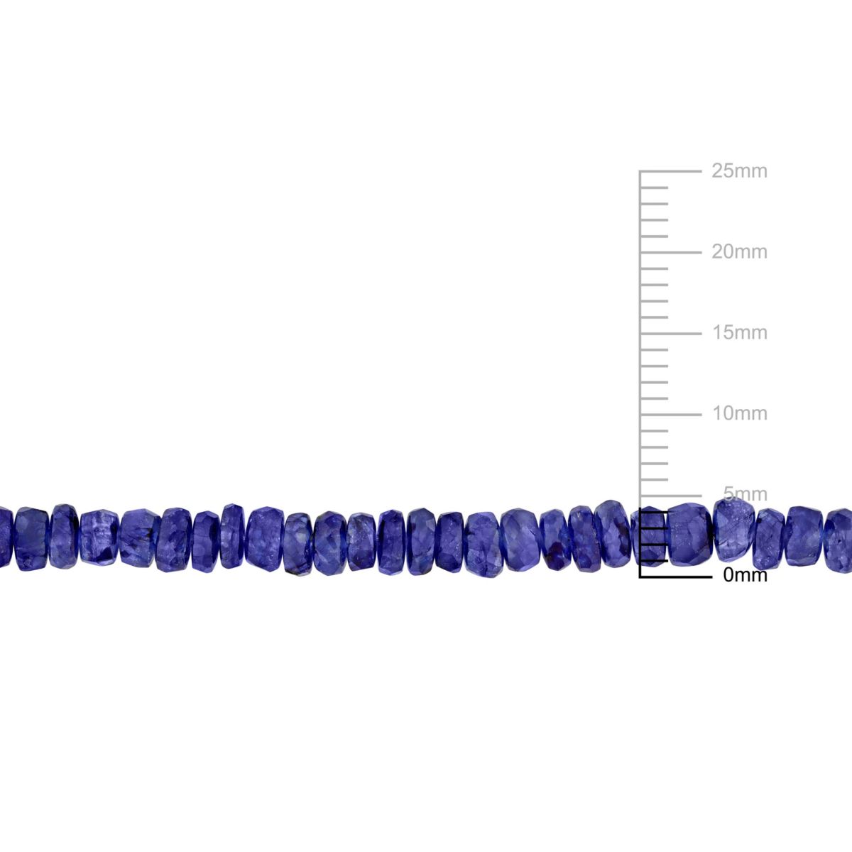 Blue Sapphire Beaded Bracelet in Sterling Silver