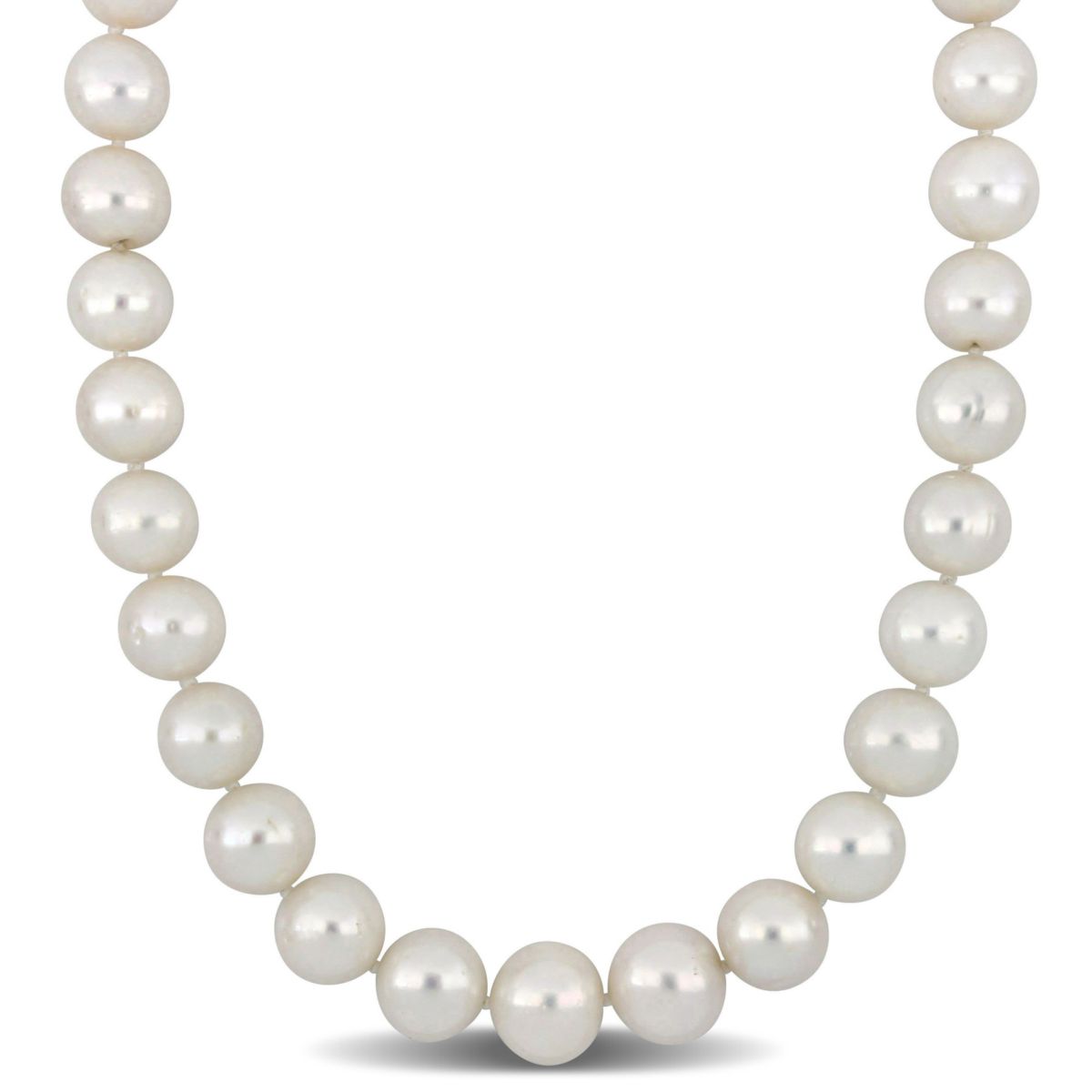 12-14mm Freshwater Cultured Pearl Necklace with 14K Yellow Gold Ball Clasp