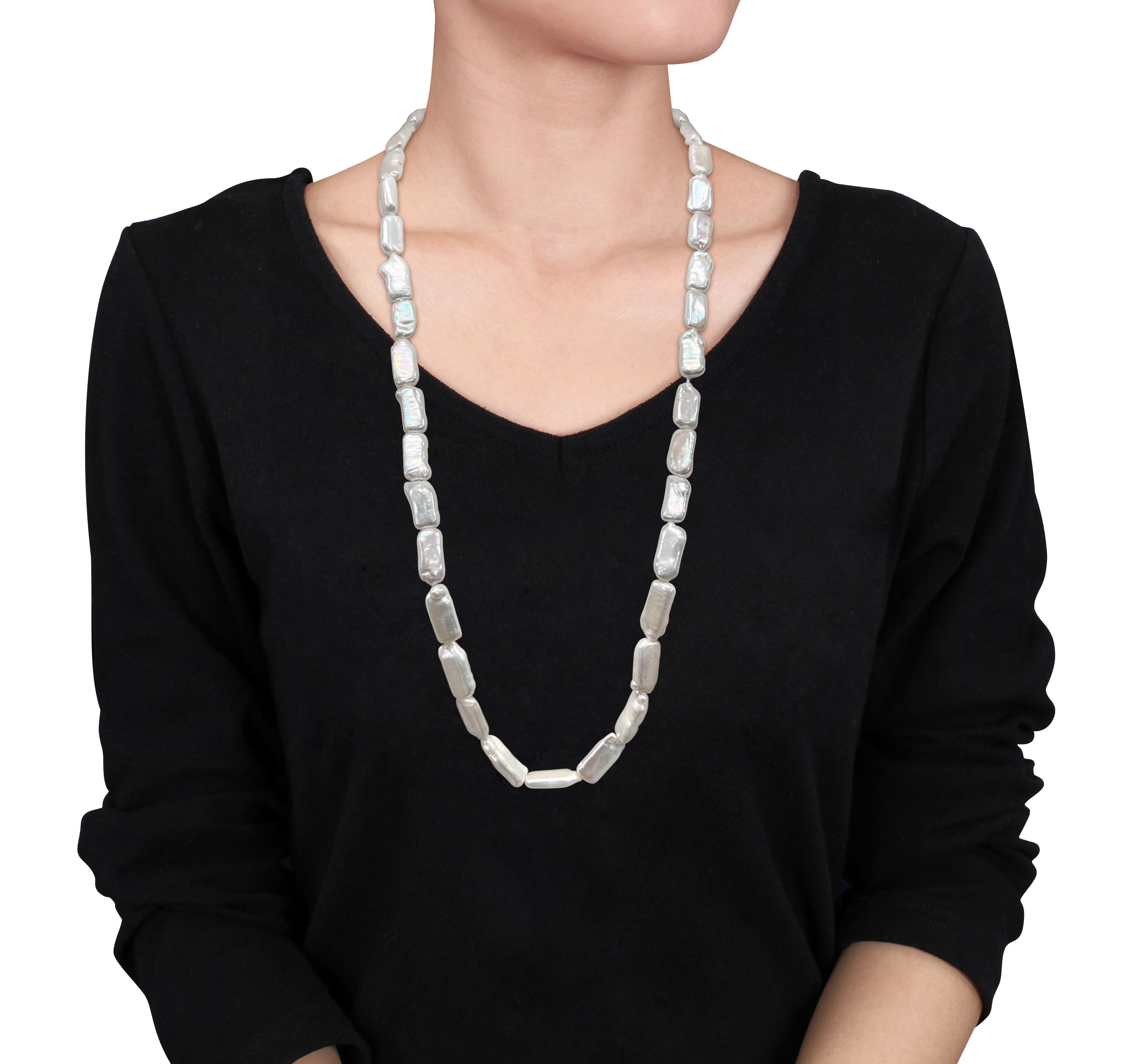 9-10mm Freshwater Cultured Pearl Endless Necklace