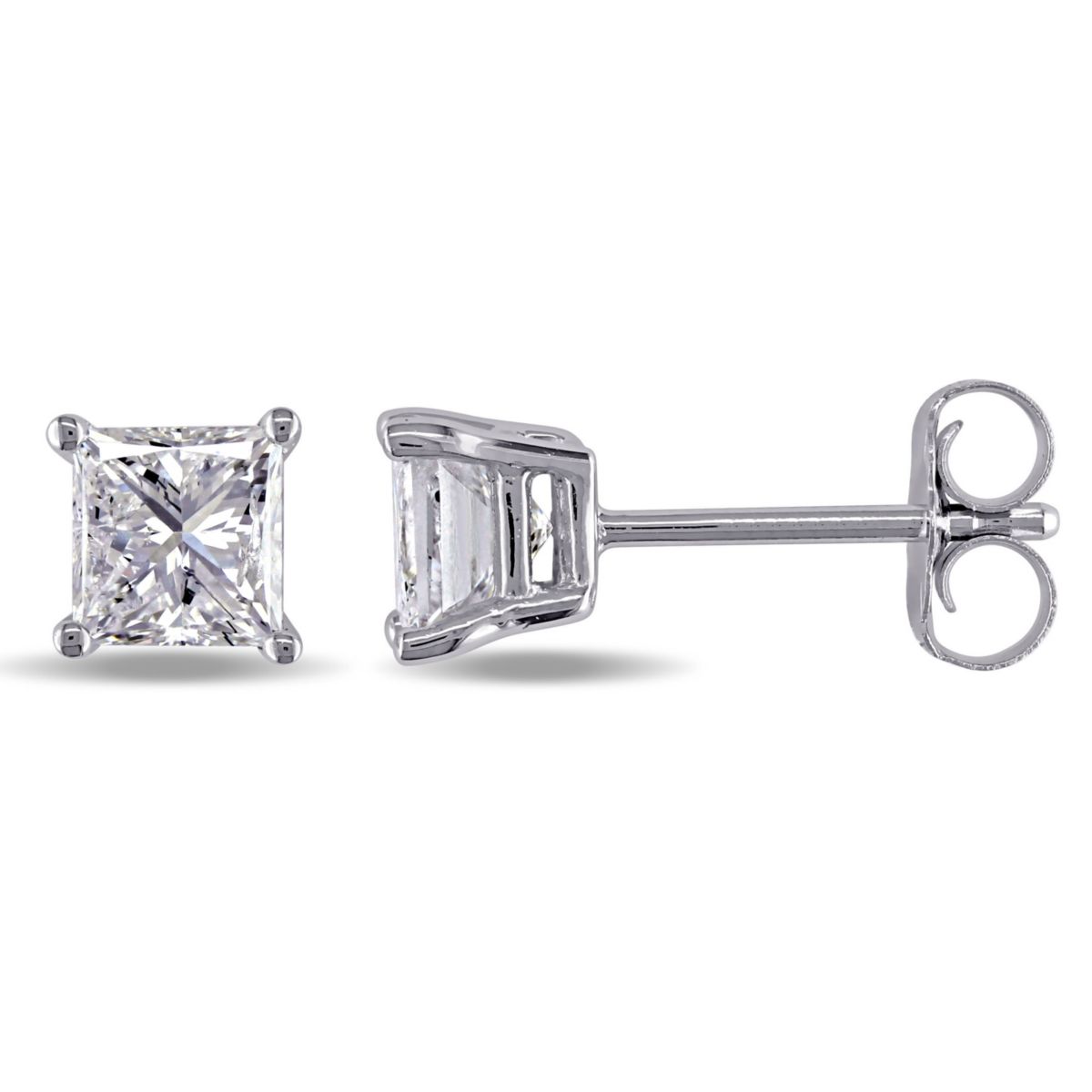 1 ct. t.w. Diamond Stud Earrings in 14K White Gold
