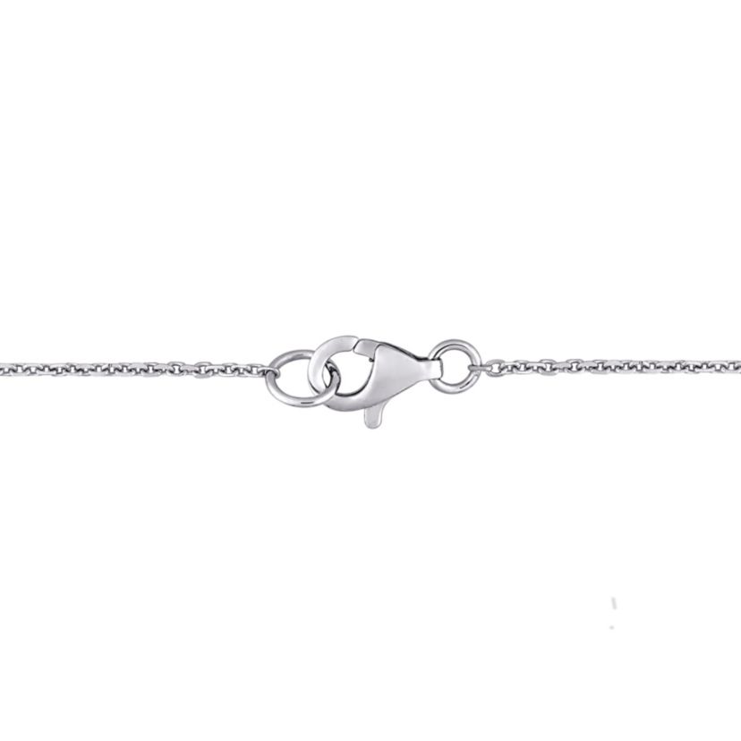 1/3 ct. t.w. Diamond Station Necklace in 14K White Gold