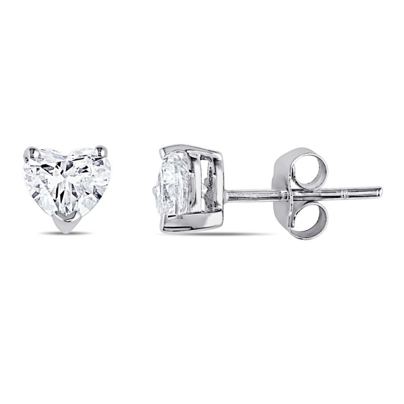 1 ct. t.w. Diamond Stud Earrings in 14K White Gold