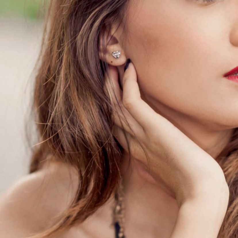 1 ct. t.w. Diamond Stud Earrings in 14K White Gold