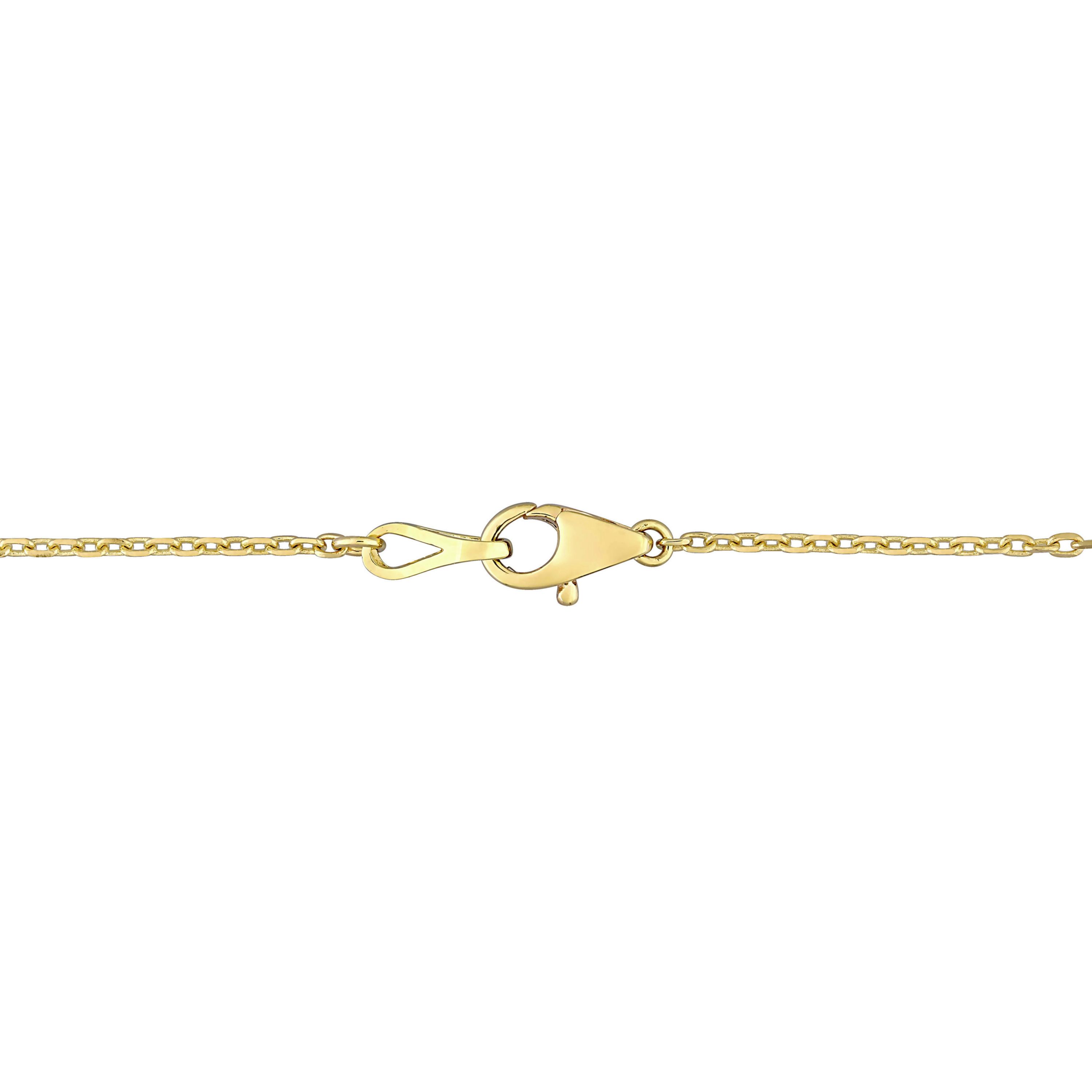 1/4 ct. t.w. Diamond "Love" Necklace in 14K Yellow Gold
