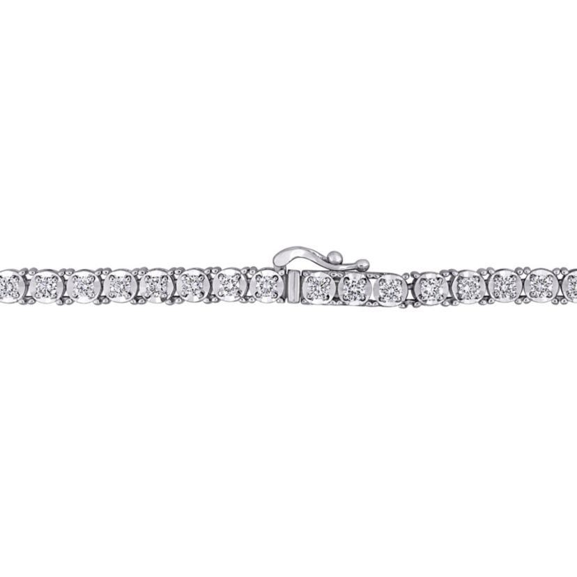 7 ct. t.w. Diamond Tennis Necklace in 14K White Gold