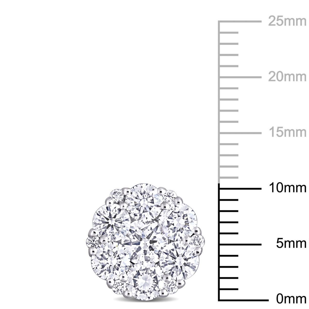 2.66 ct. t.w. Diamond Composite Stud Earrings in 14K White Gold