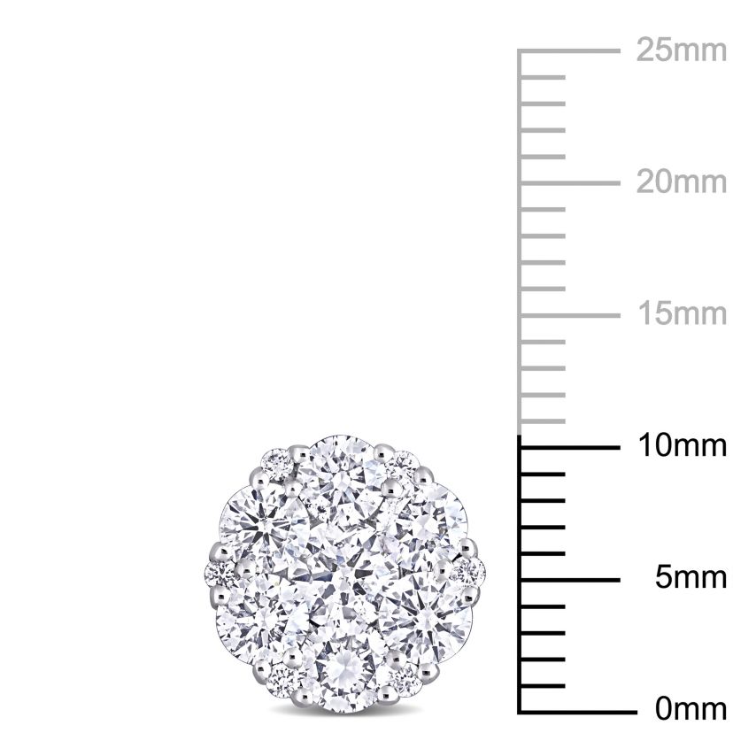 2.66 ct. t.w. Diamond Composite Stud Earrings in 14K White Gold