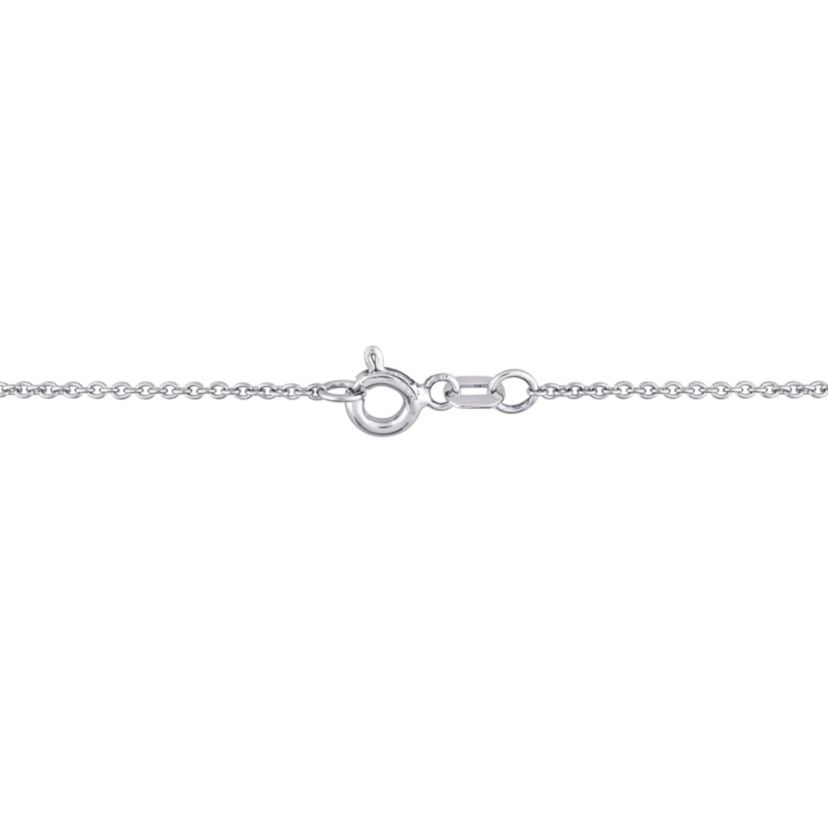 3/4 ct. t.w. Diamond Station Necklace in 14K White Gold