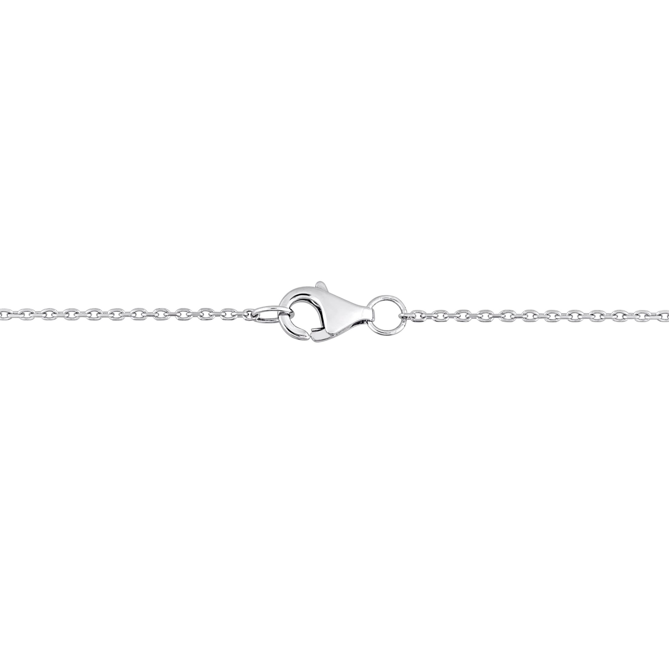 5/8 ct. t.w. Diamond Floral Station Necklace in 14K Yellow Gold
