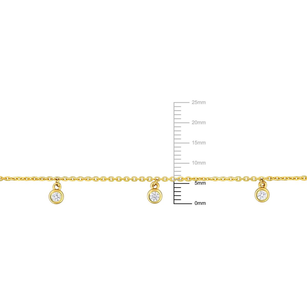 1/6 ct. t.w. Diamond Charm Necklace in 14K Yellow Gold