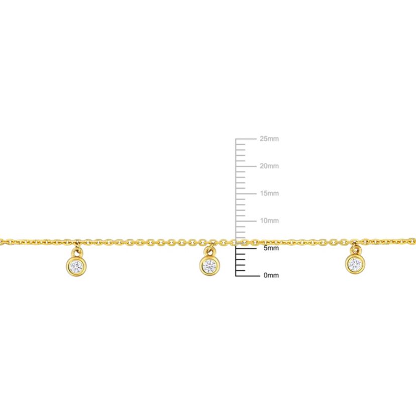 1/6 ct. t.w. Diamond Charm Necklace in 14K Yellow Gold