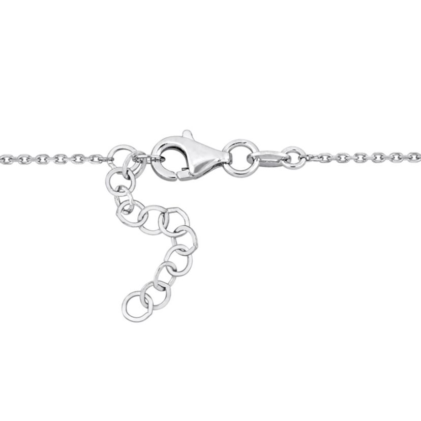 1/3 ct. t.w. Diamond Star Charm Necklace in 14K White Gold
