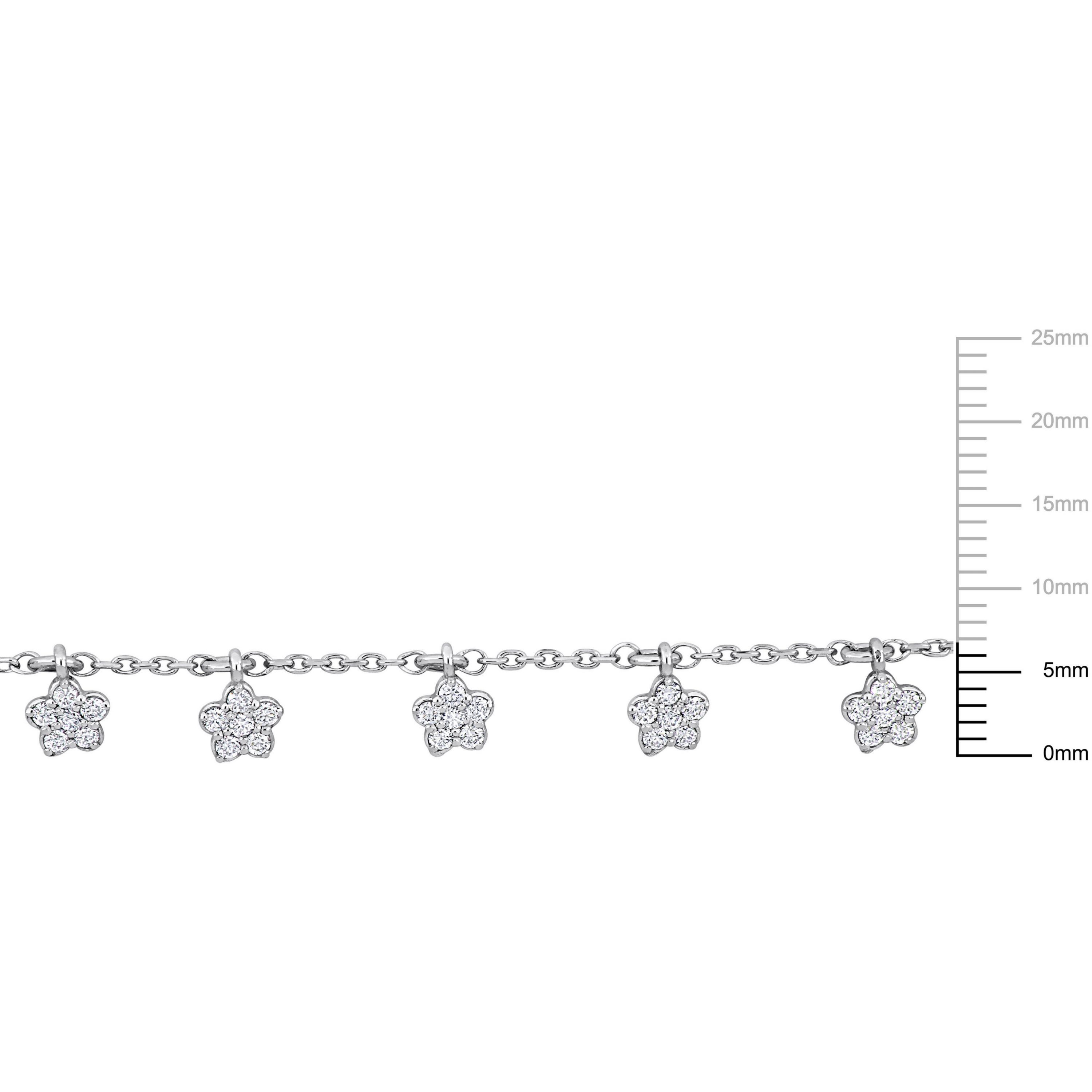 1/3 ct. t.w. Diamond Star Charm Necklace in 14K White Gold