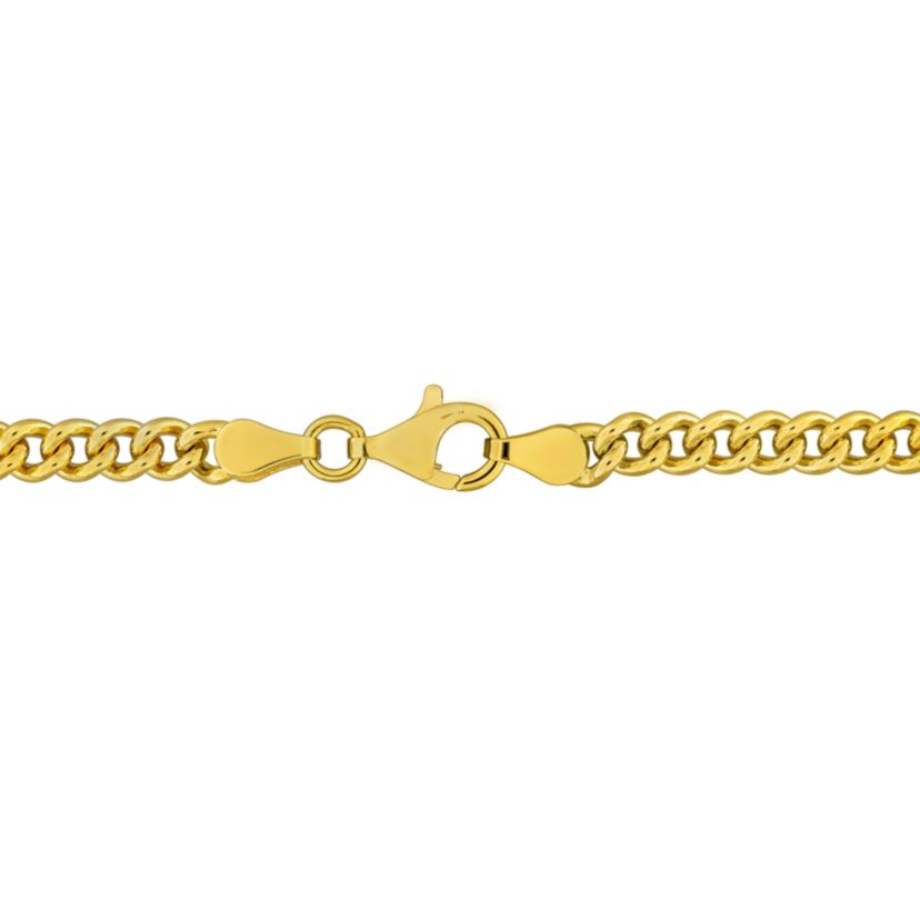 Lab Created Created Ruby Heart Necklace in Yellow Plated Sterling Silver