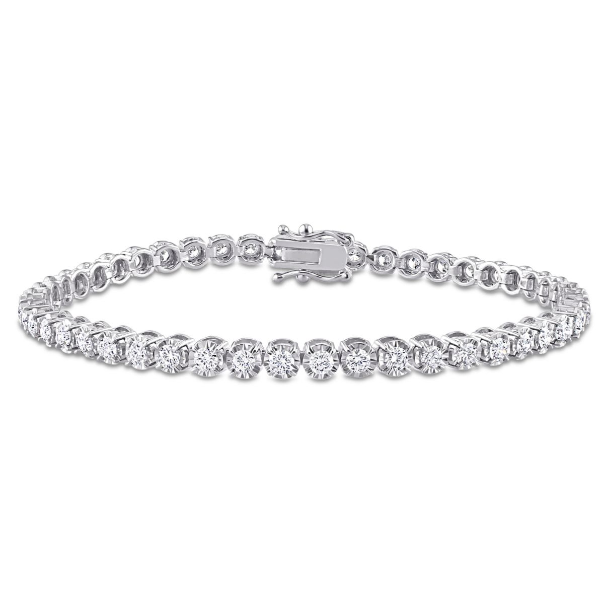2.64 ct. t.w. Diamond Tennis Bracelet in 14K White Gold, 7"