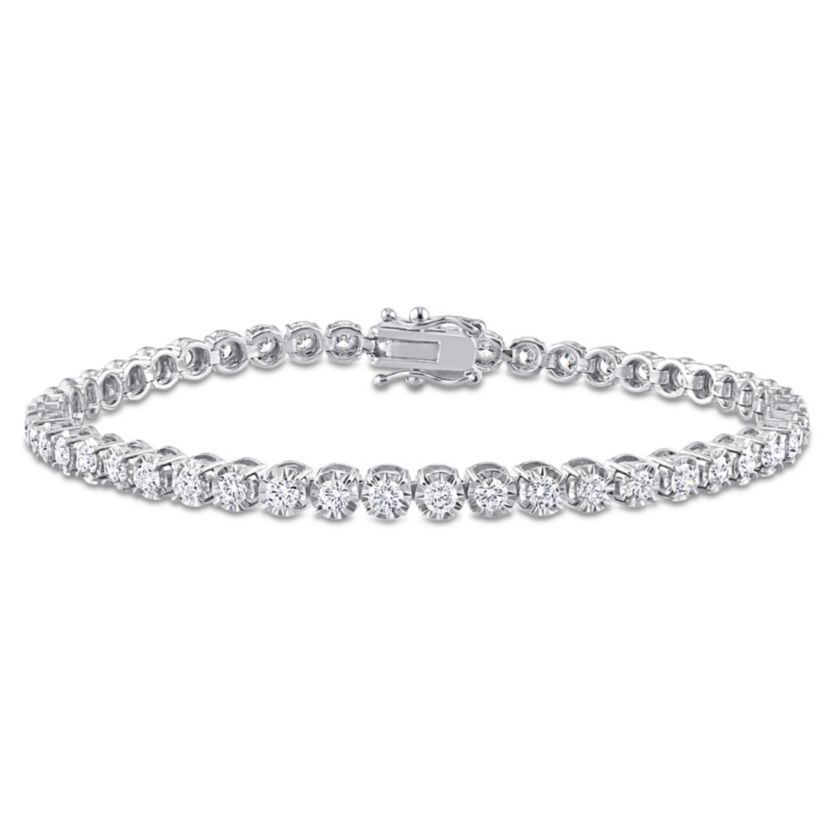 2.64 ct. t.w. Diamond Tennis Bracelet in 14K White Gold, 7"