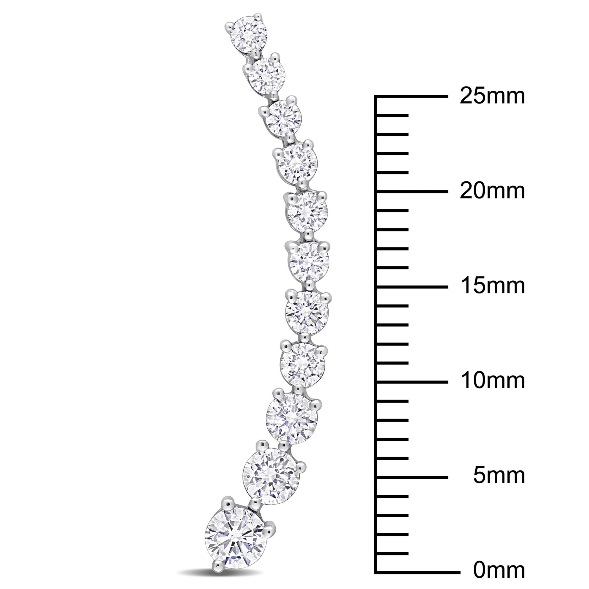 1.16 ct. t.w. Diamond Graduated Drop Earrings in 14K White Gold