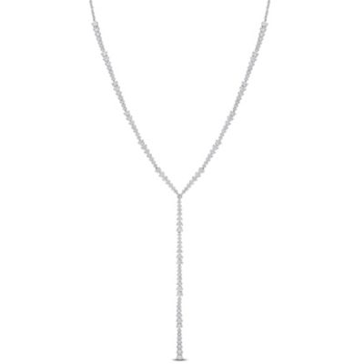 Belk & Co 3.65 ct. t.w. Diamond Lariat Necklace in 14K White Gold, 20"
