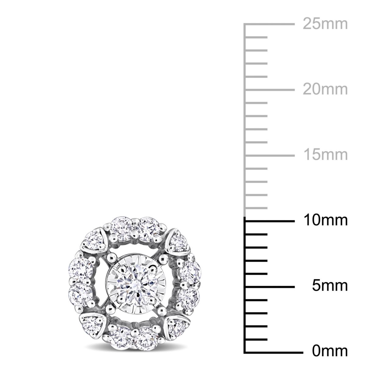 3/4 ct. t.w. Diamond Stud Earrings in 14K White Gold