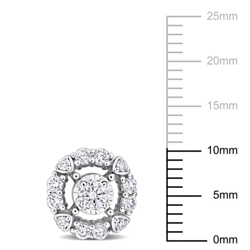 3/4 ct. t.w. Diamond Stud Earrings in 14K White Gold