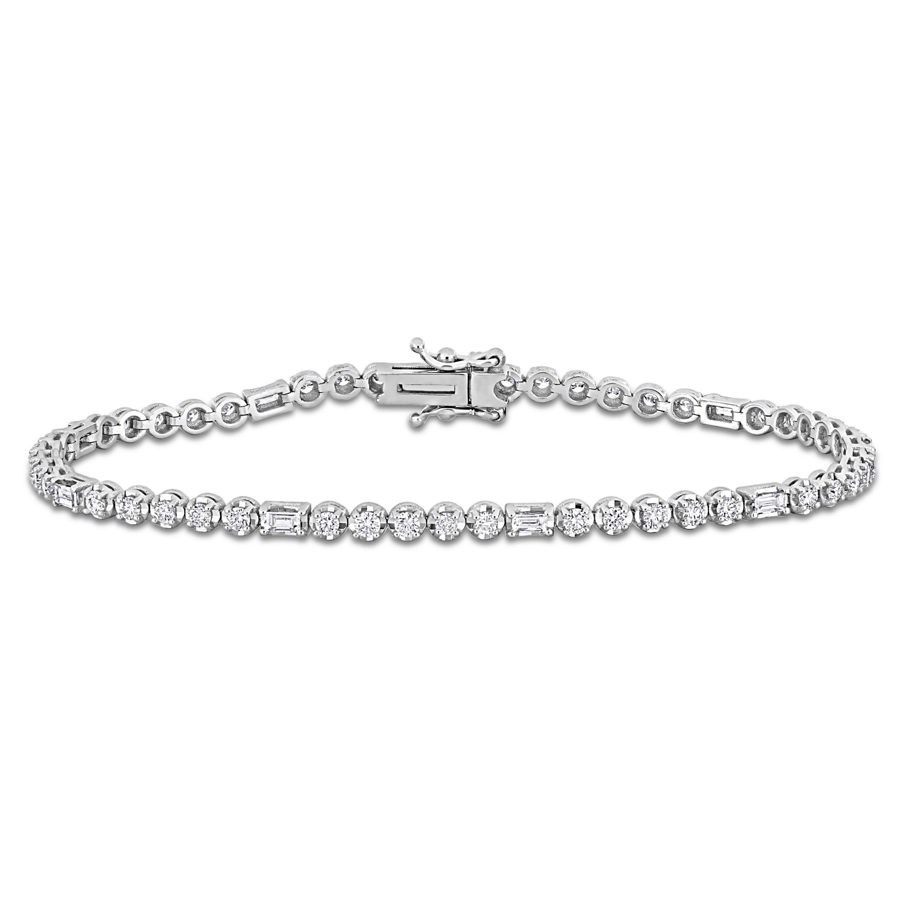 1.70 ct. t.w. Diamond Tennis Bracelet in 14K White Gold, 7"