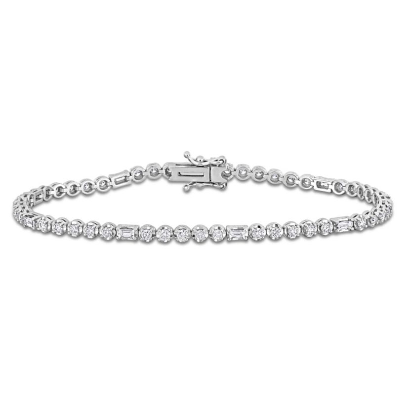 1.70 ct. t.w. Diamond Tennis Bracelet in 14K White Gold, 7"