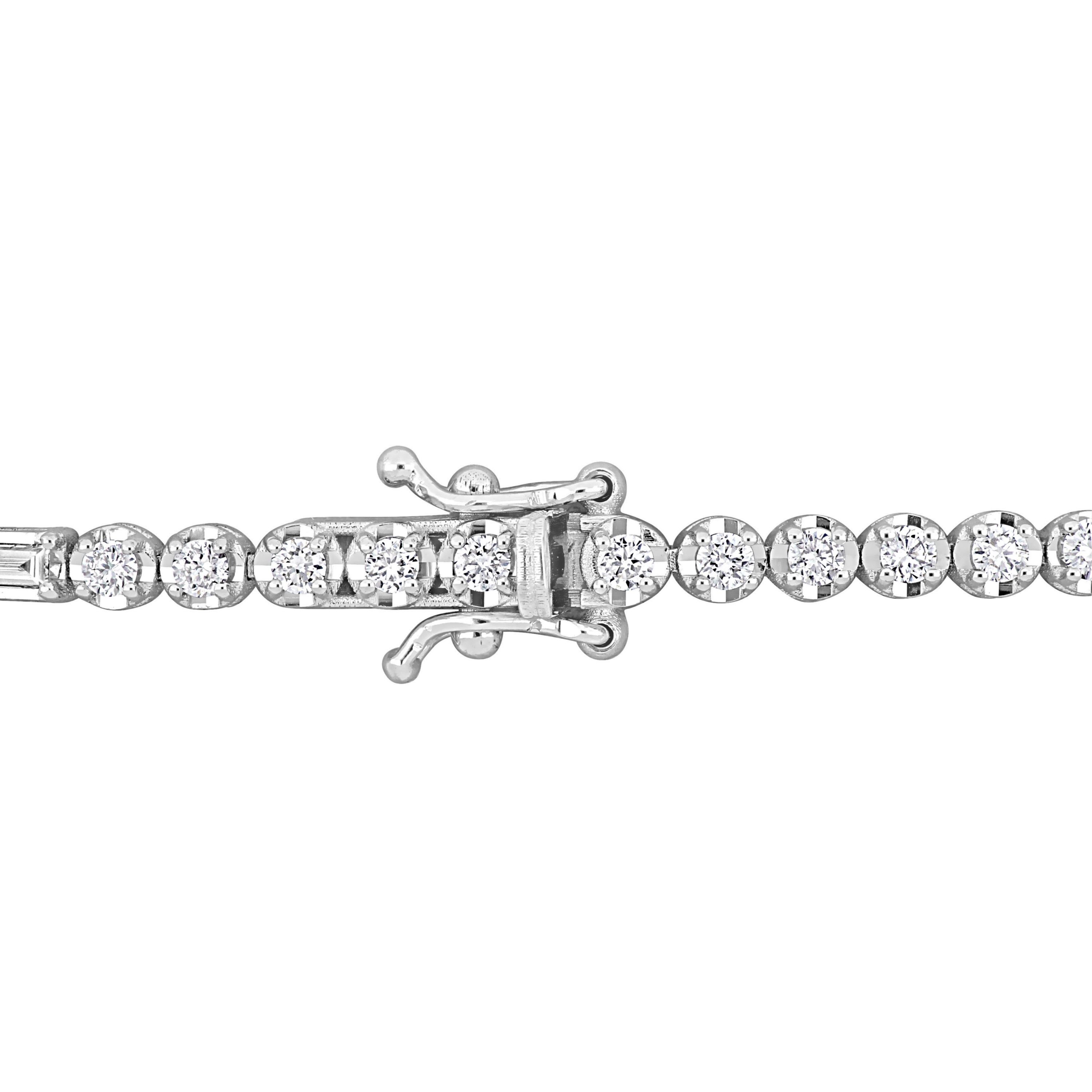 1.70 ct. t.w. Diamond Tennis Bracelet in 14K White Gold, 7"