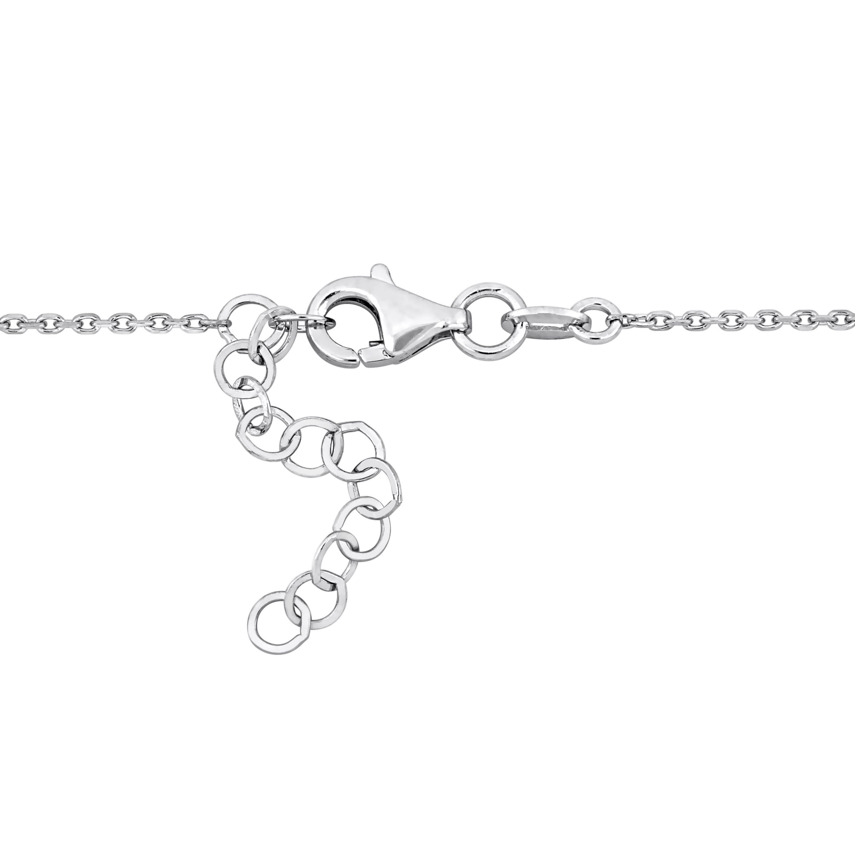 3/4 ct. t.w. Diamond Cocktail Necklace in 14K White Gold, 19"