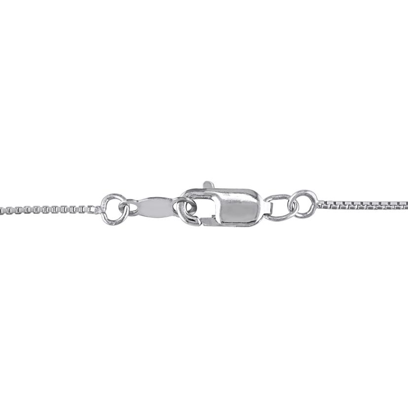 Diamond Accent Heart Infinity Pendant with Chain in Sterling Silver, 18"
