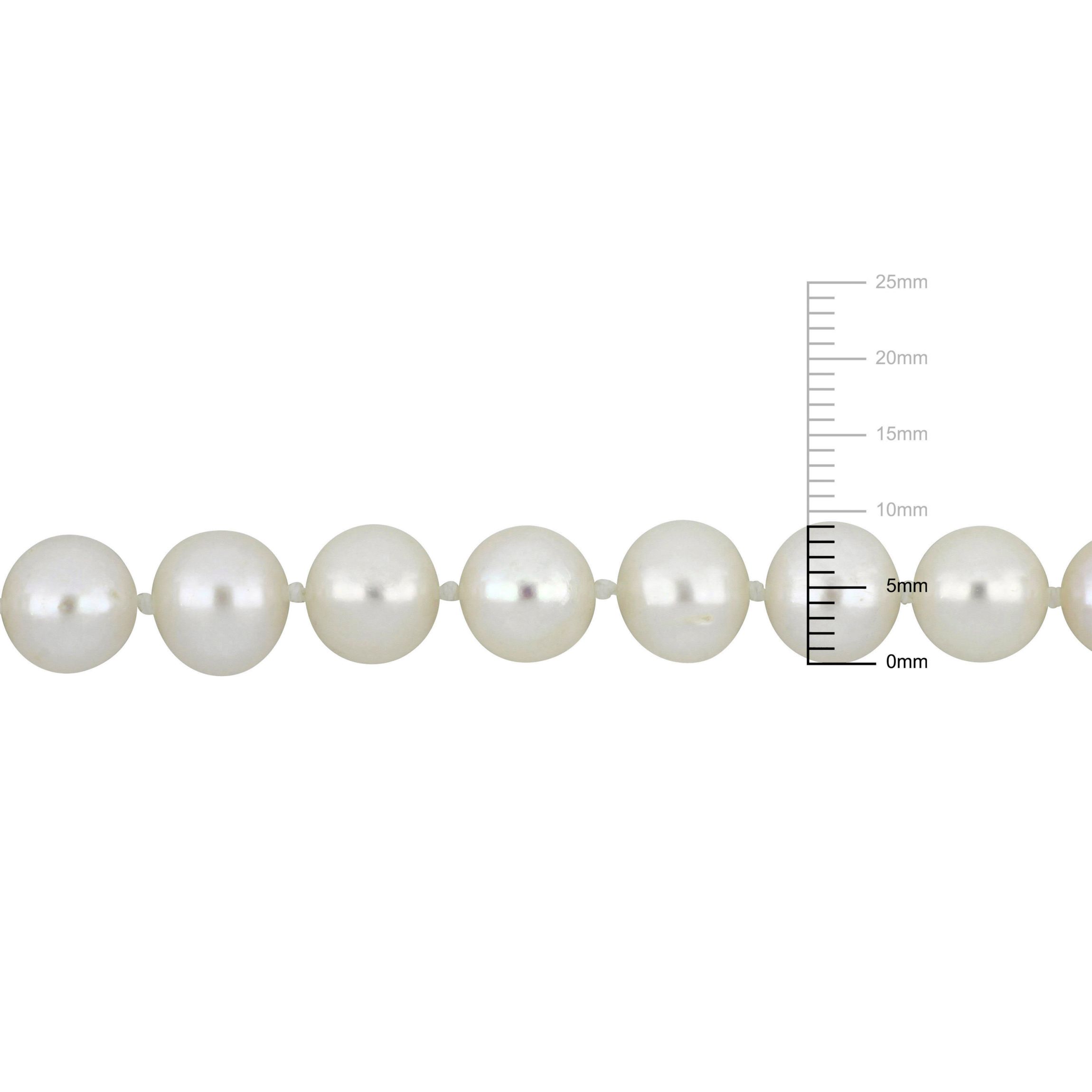 5-9MM Graduated Freshwater Cultured Pearl Strand Necklace with Sterling Silver Clasp, 19"