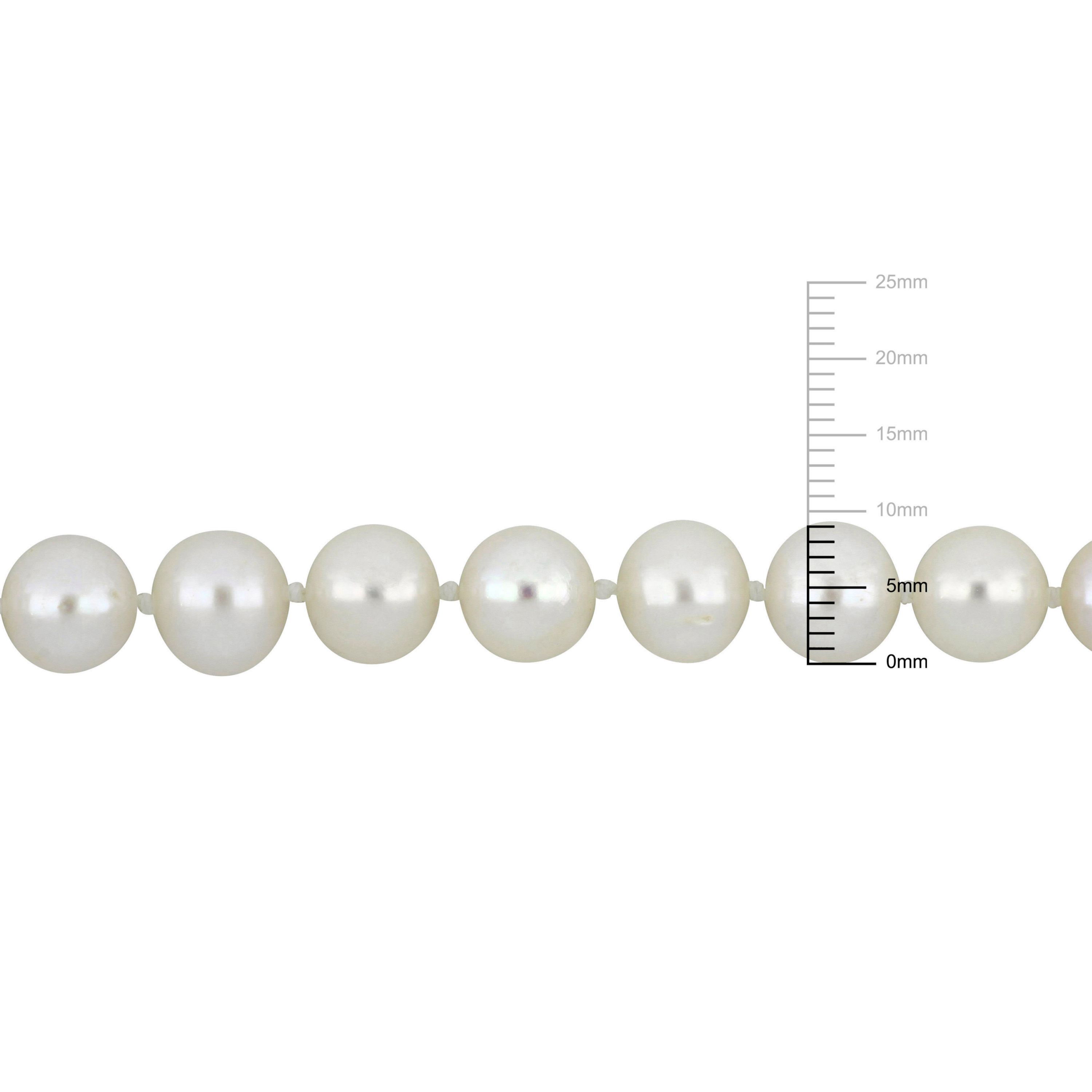 5-9MM Graduated Freshwater Cultured Pearl Strand Necklace with Sterling Silver Clasp, 19"
