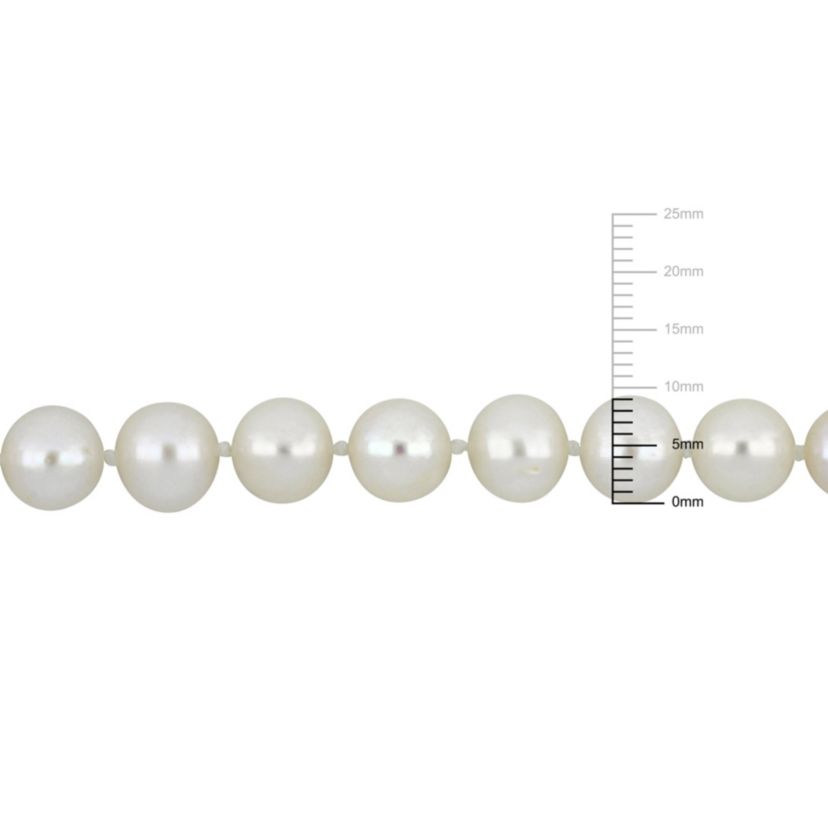 5-9MM Graduated Freshwater Cultured Pearl Strand Necklace with Sterling Silver Clasp, 19"