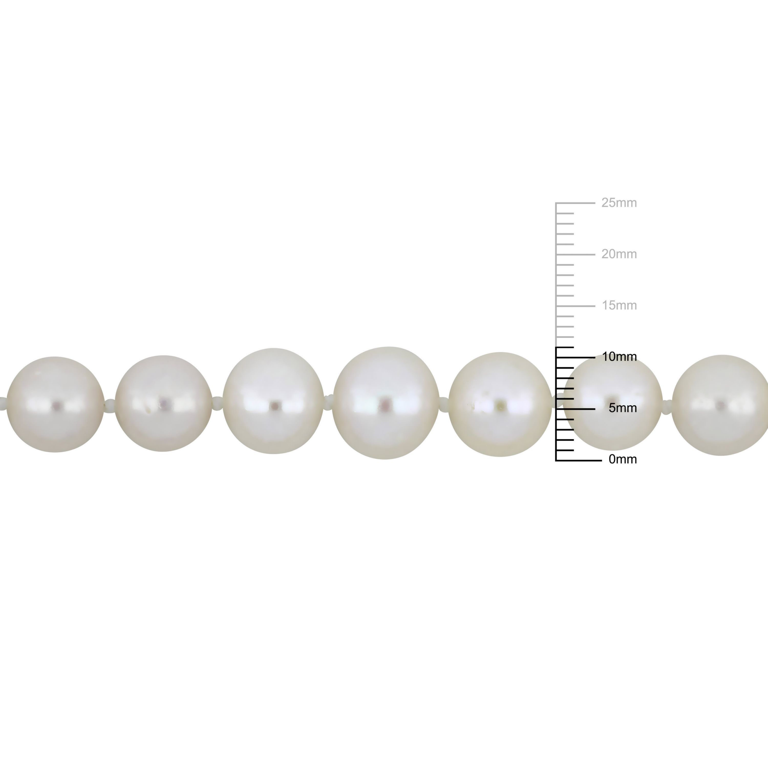 6-11MM Graduated Freshwater Cultured Pearl Strand Necklace with Sterling Silver Clasp, 18"