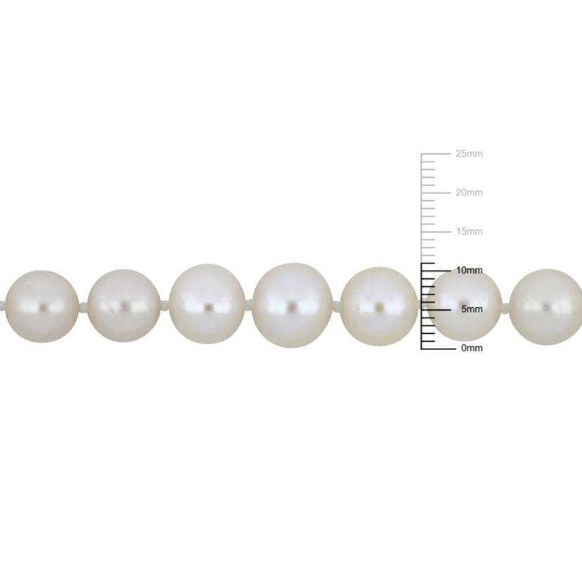 6-11MM Graduated Freshwater Cultured Pearl Strand Necklace with Sterling Silver Clasp, 18"