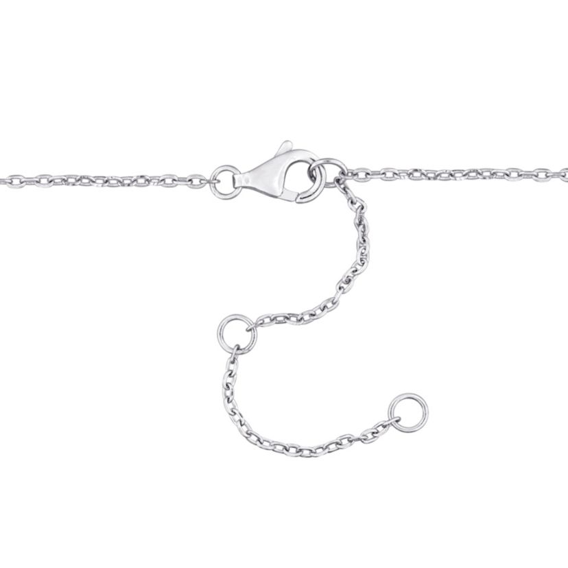 Blue Sapphire Bead Bracelet in Sterling Silver, 7"+2"