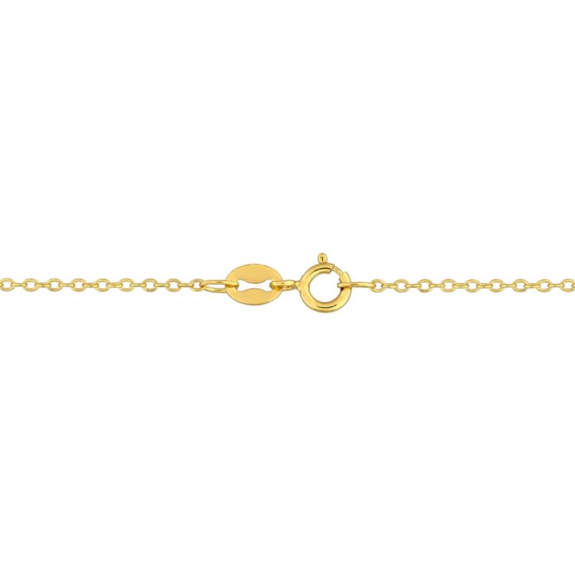 Peridot Butterfly Necklace in Yellow Plated Sterling Silver, 17"