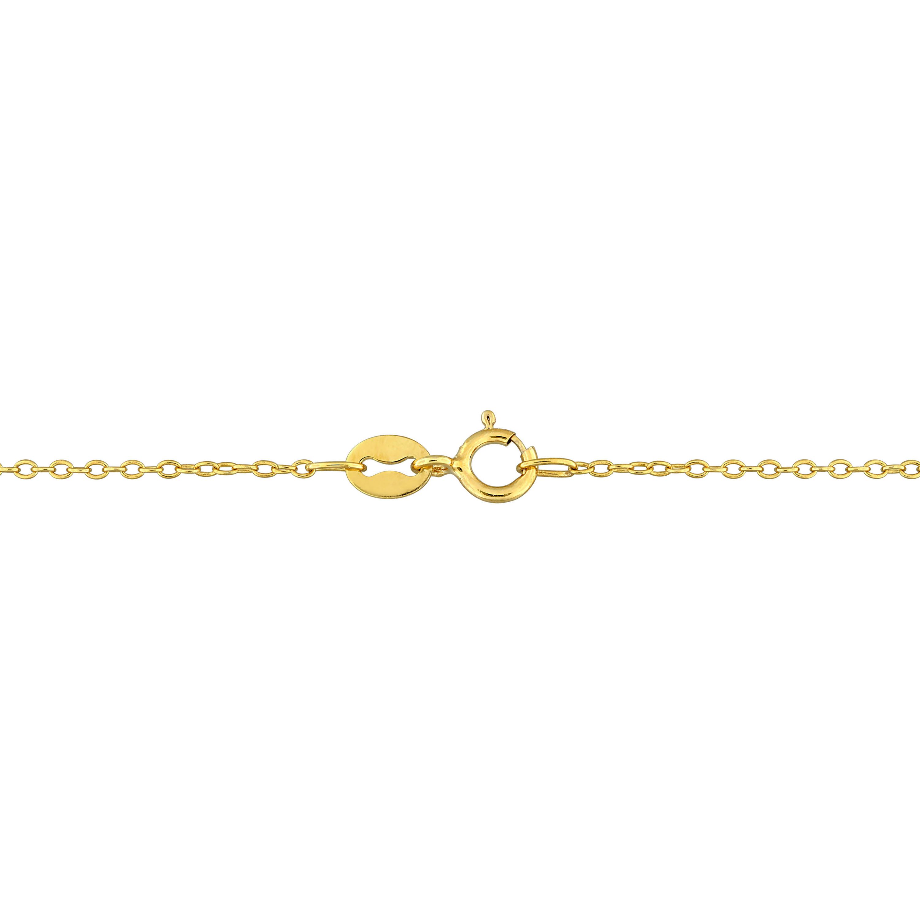 Ethiopian-Blue Opal Butterfly Necklace in Yellow Plated Sterling Silver, 17"