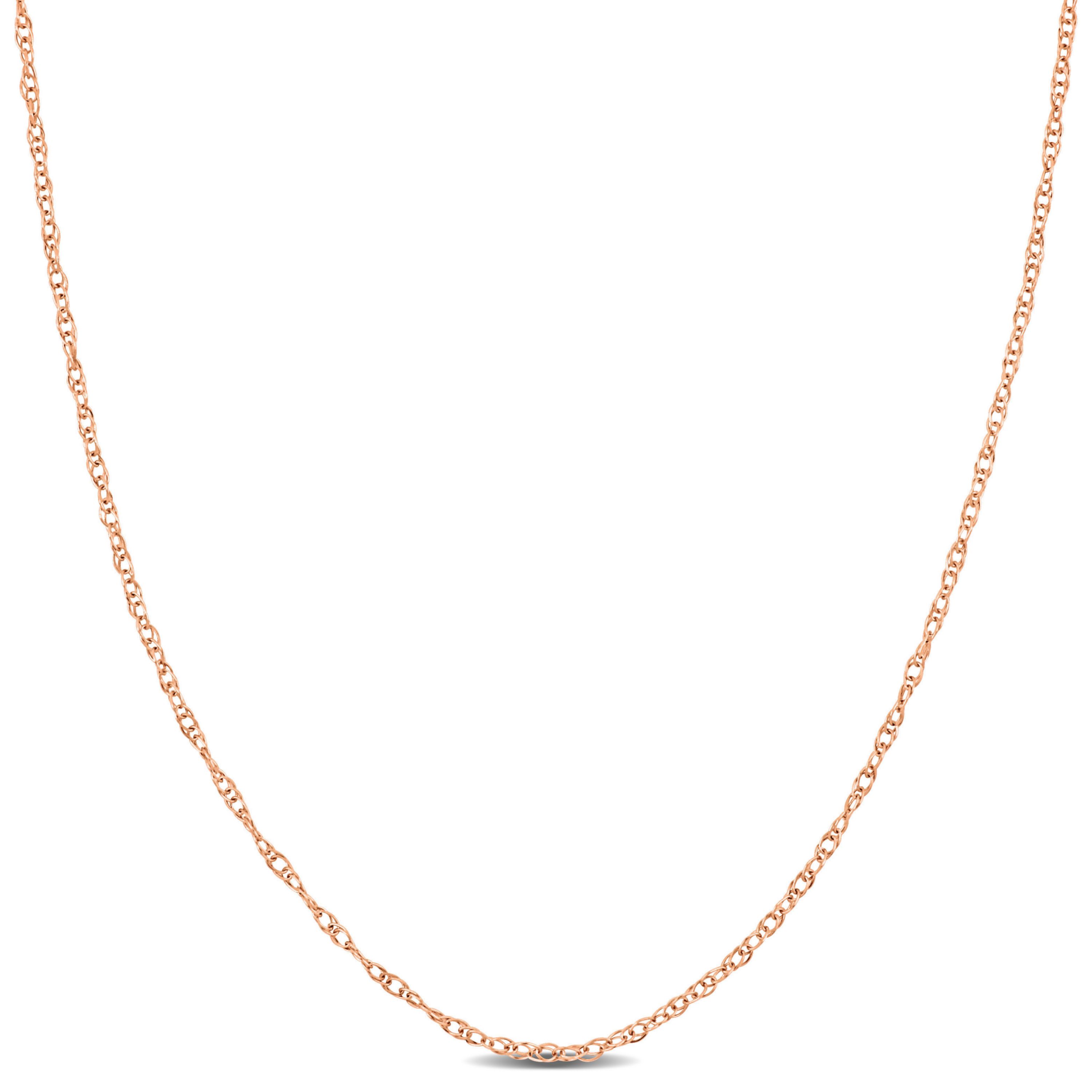 5.5MM Light Rope Chain in 10K Rose Gold, 18"
