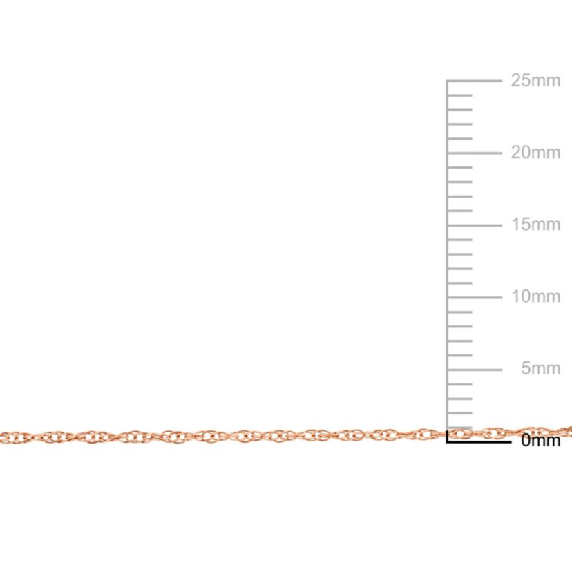 5.5MM Light Rope Chain in 10K Rose Gold, 18"