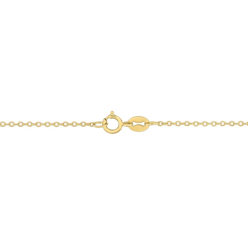 Lapis Halo Necklace in Yellow Plated Sterling Silver