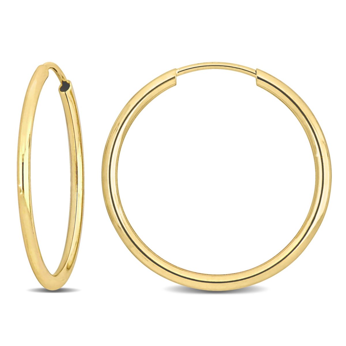 20mm Hoop Earrings in 14K Yellow Gold