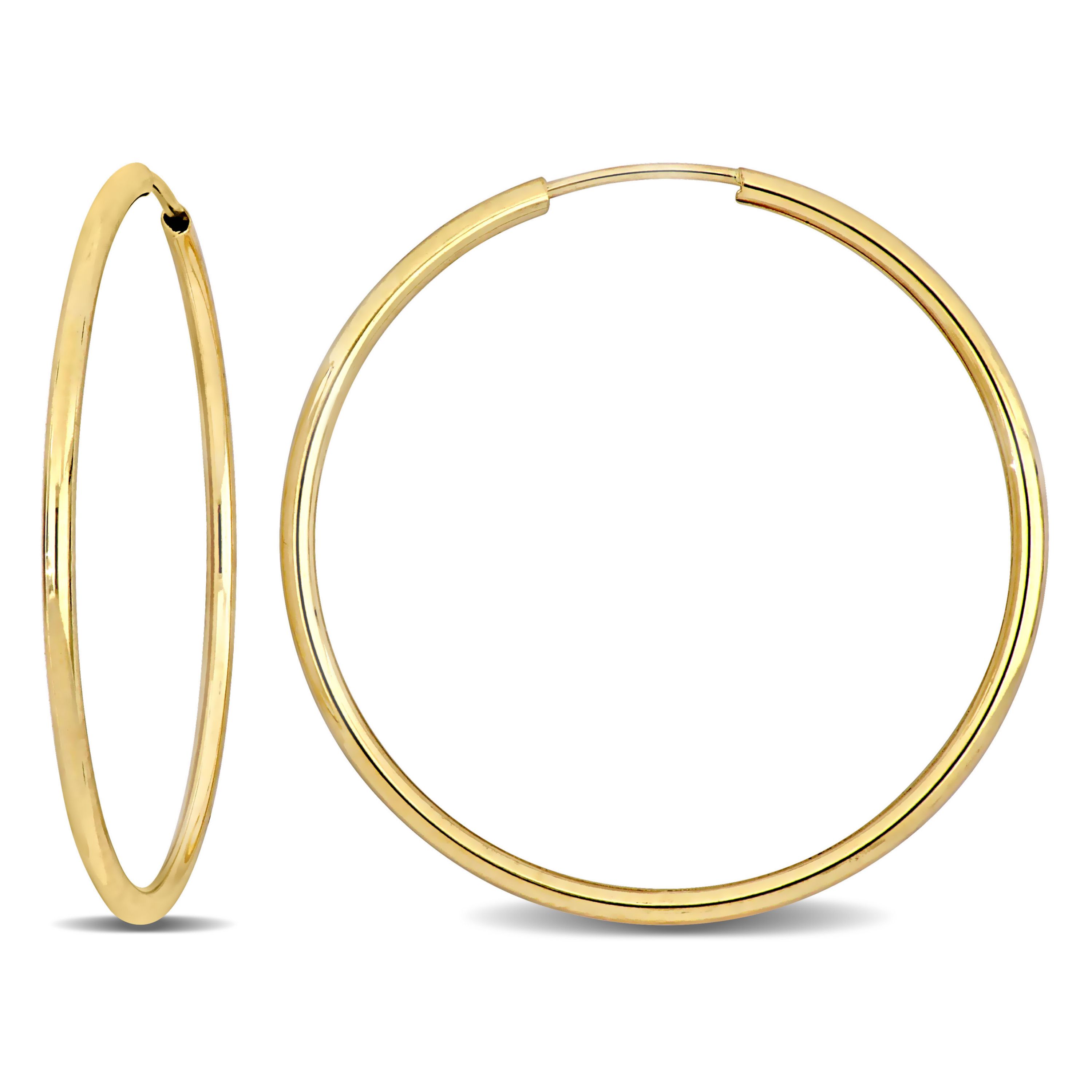 30MM Hoop Earrings in 14K Yellow Gold