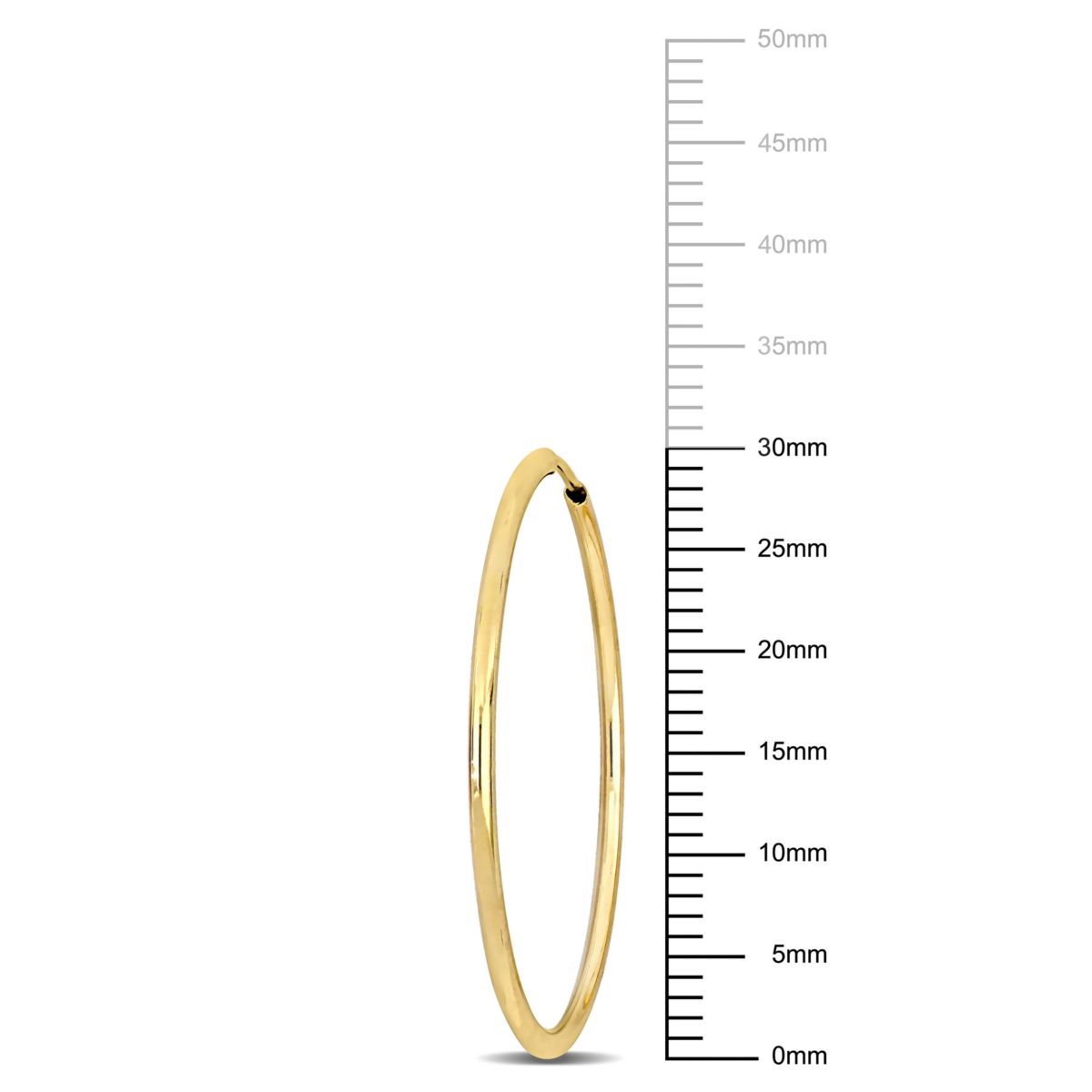 30MM Hoop Earrings in 14K Yellow Gold