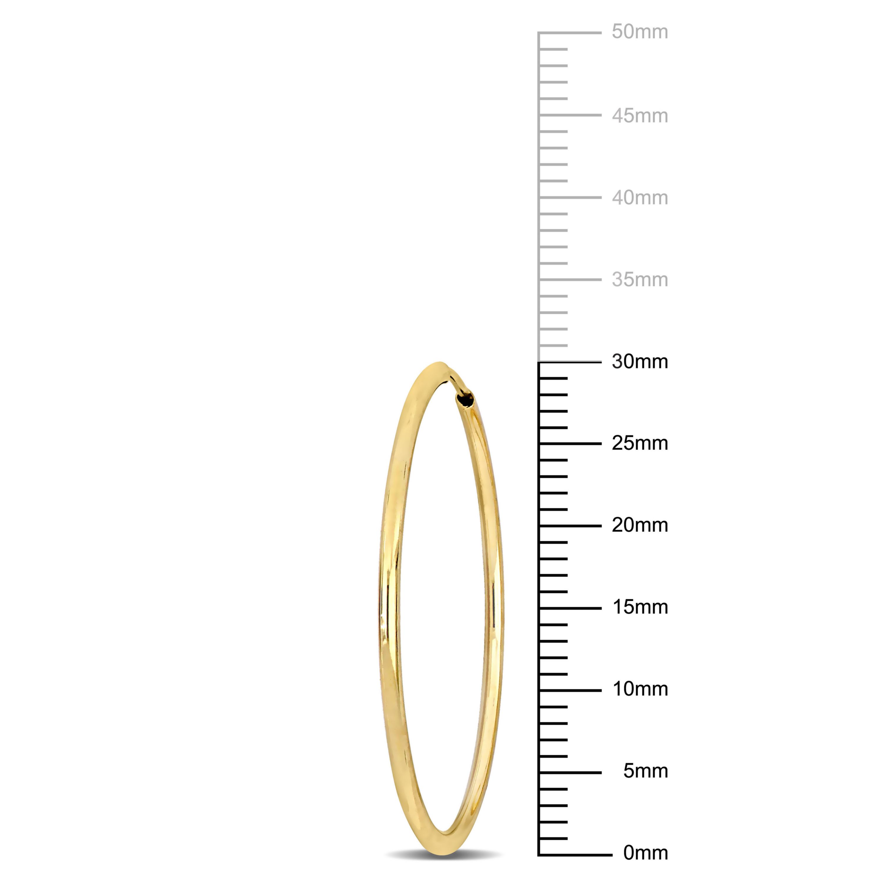 30MM Hoop Earrings in 14K Yellow Gold