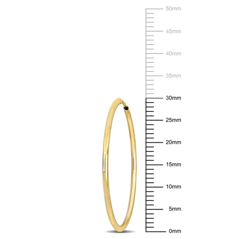 30MM Hoop Earrings in 14K Yellow Gold