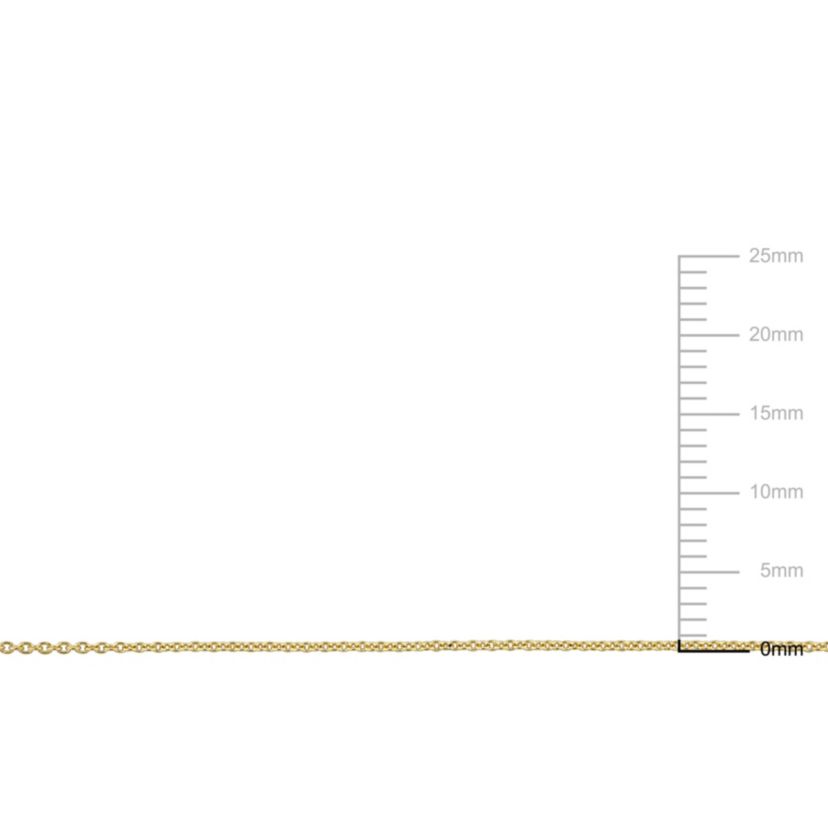 0.85MM Round Cable Chain in 10K Yellow Gold, 17"