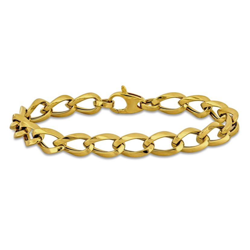 7.5MM Oval Link Bracelet in 14K Yellow Gold, 7.5"