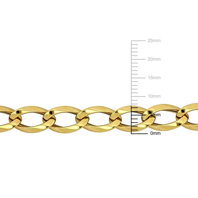 7.5MM Oval Link Bracelet in 14K Yellow Gold, 7.5"