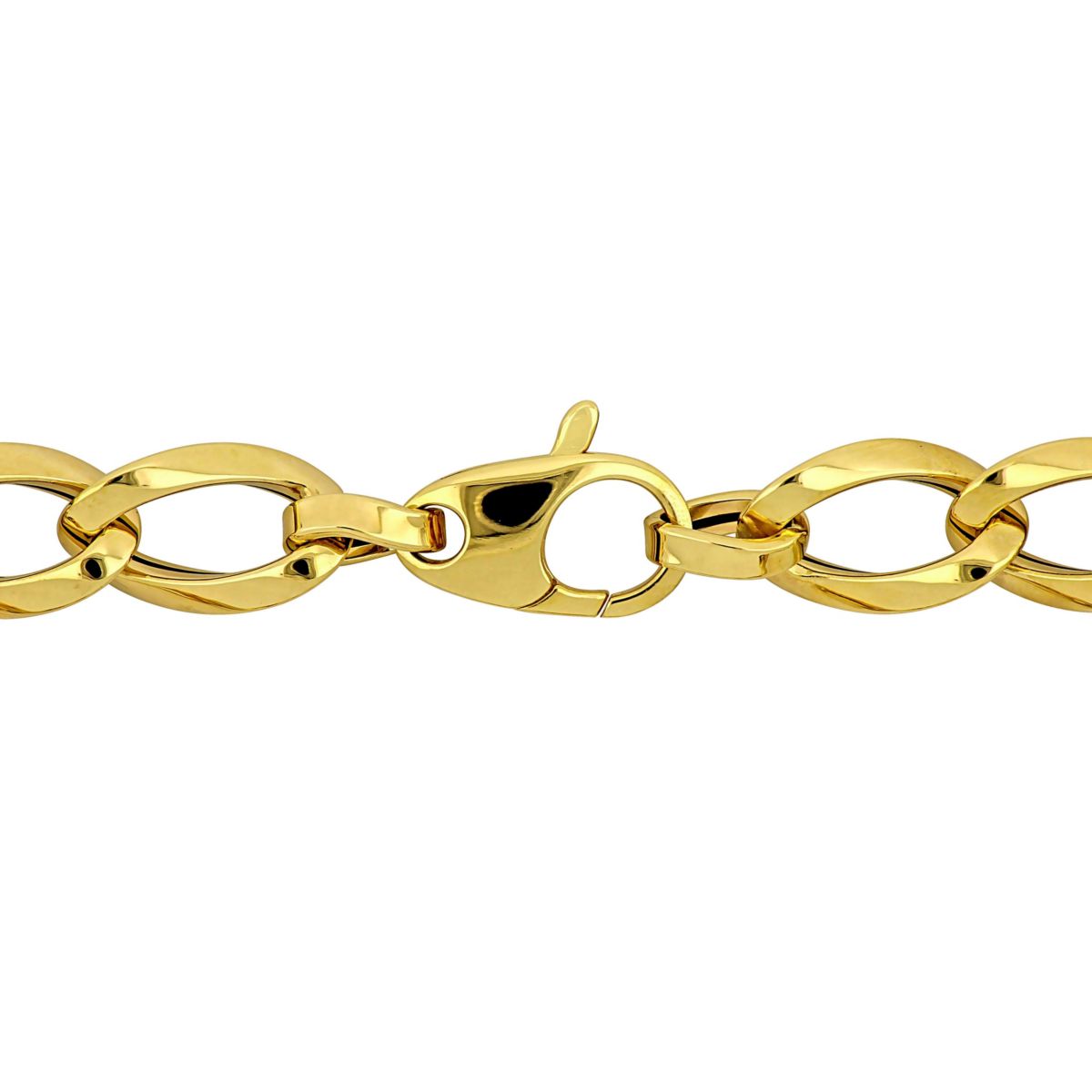 7.5MM Oval Link Bracelet in 14K Yellow Gold, 7.5"